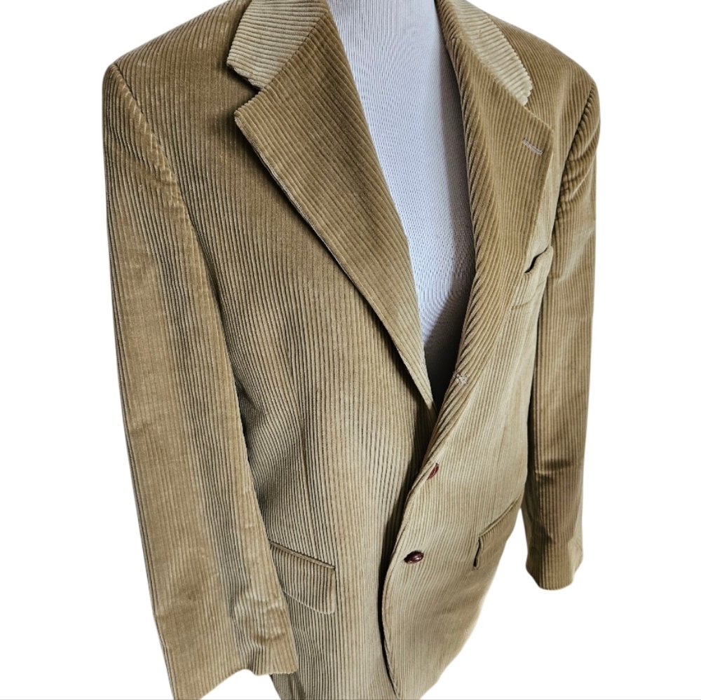 Chaps Ralph Lauren Brown Cordury Cotton Blazer .